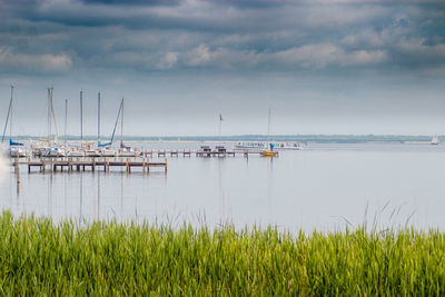 Scenic view of sea against sky