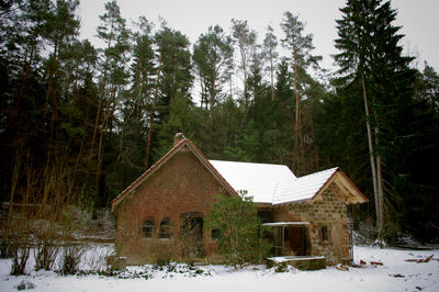 View of built structure with trees in background