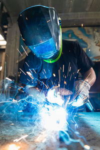 Man working in factory