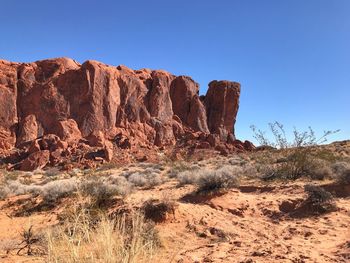 Rock formations in a desert