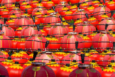 Full frame shot of chinese lanterns