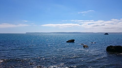 Scenic view of sea against sky
