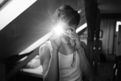 Close-up of woman in bikini