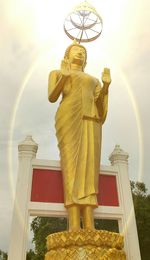 Low angle view of statue