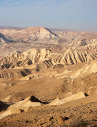 Scenic view of desert against sky