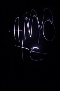 black background