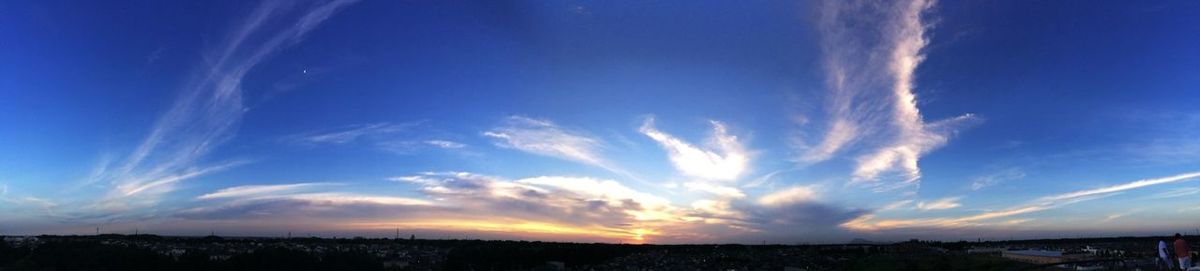 Scenic view of landscape at sunset