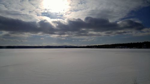 Scenic view of landscape against sky