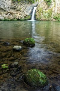 River flowing through rocks