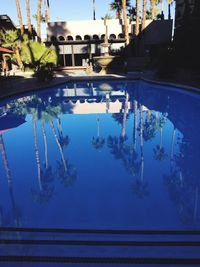 Reflection of buildings in water