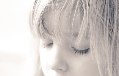 Close-up of girl
