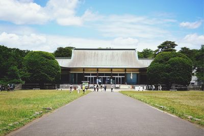 Footpath leading to building