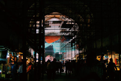 People walking on street