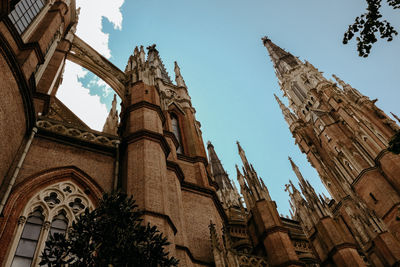 Low angle view of historical building against sky