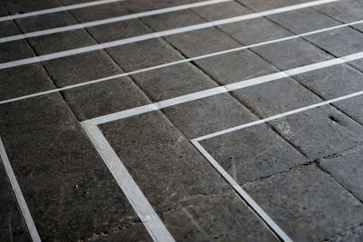 Full frame shot of tiled floor