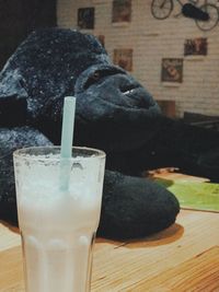 Close-up of drink on table