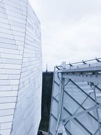 Low angle view of modern building against sky