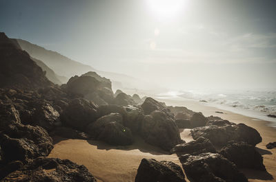 Scenic view of sea against sky