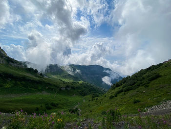 Scenic view of landscape against sky