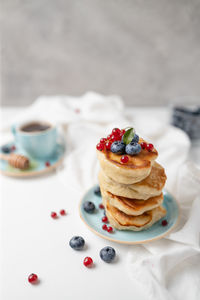 Close-up of cake on table
