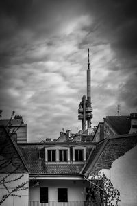 Low angle view of buildings against sky