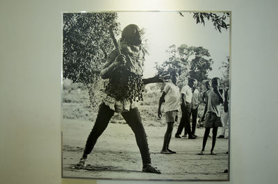 Group of people walking on road