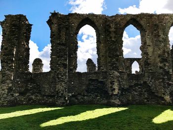 View of old ruins