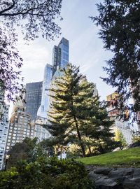 View of skyscrapers in city