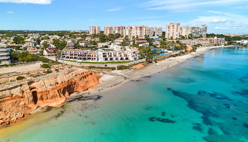 Panoramic view of beach against sky