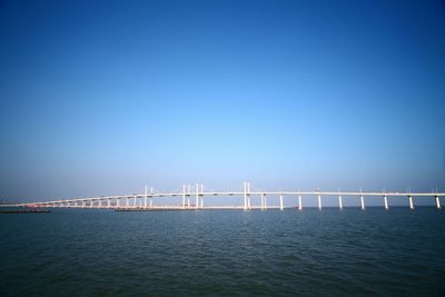 Bridge over calm river