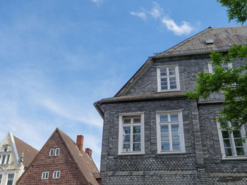 Low angle view of building against sky