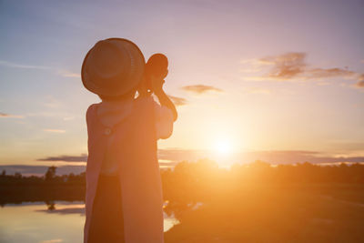 Scenic view of sunset