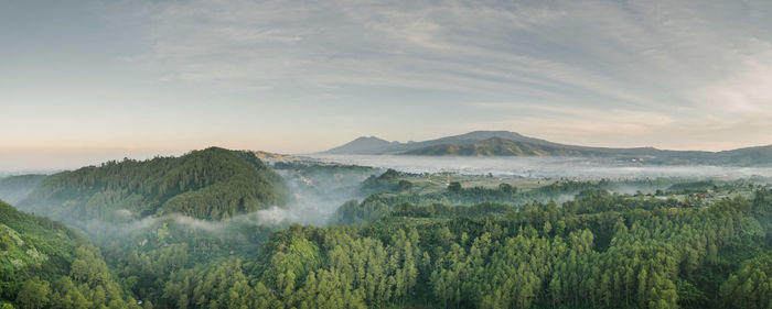 Panoramic view of landscape against sky