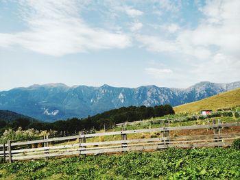 Scenic view of landscape against sky