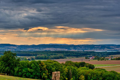 Scenic view of landscape against sky