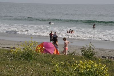 Group of people on beach