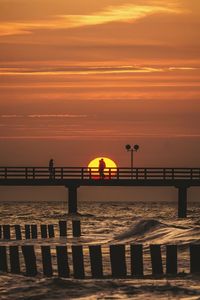 Sunset over sea