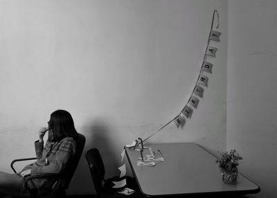 Man sitting on chair