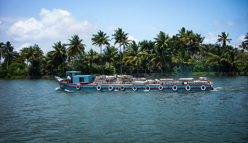 Boats in sea