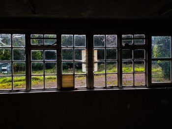 Close-up of glass window