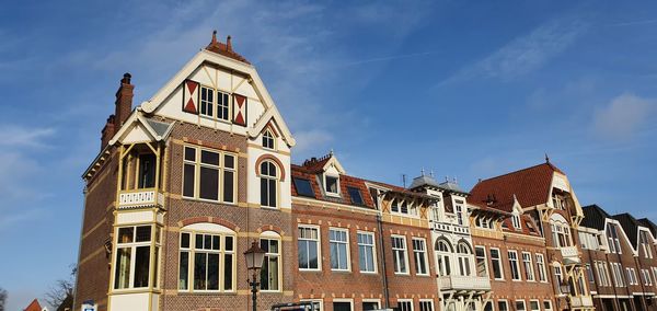 Low angle view of historic building against sky