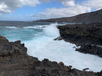 Scenic view of sea against sky