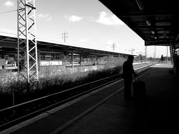 Railroad station platform