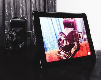 Close-up of food on table