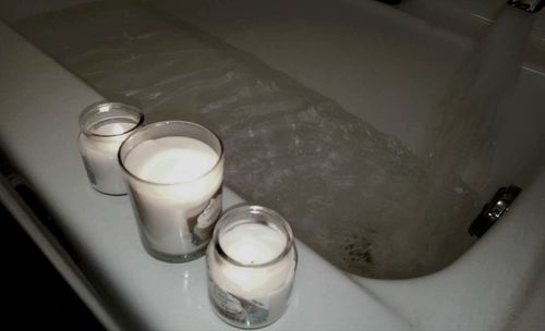 Close-up of food on table