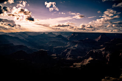 Aerial view of landscape against sky