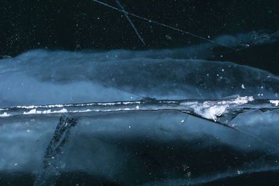 Scenic view of frozen sea against sky