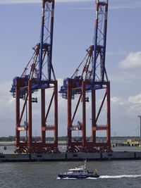 Cranes at commercial dock