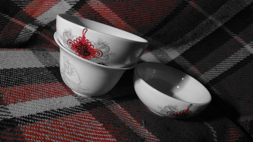 Coffee cup on table
