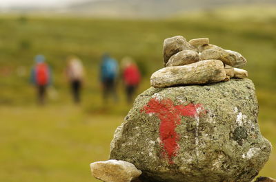 Close-up of rocks on rock